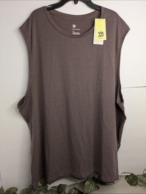 All in Motion Men's Mauve Muscle Tank Top
